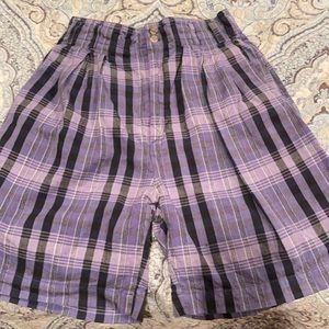 Plaid Bermuda Shorts